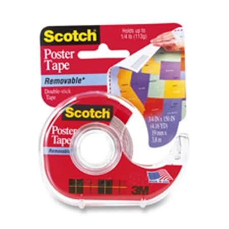 3M MMM109 Removable Poster Tape- .75in.x150in.- Clear